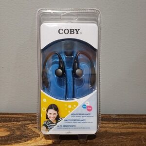 Coby Earphones CVE93 Black New Sound Isolation Stereo Wired Headphones